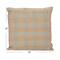 Hello Honey® 20" x 20" Tan & Pink Plaid Hand-Woven Cotton Pillow